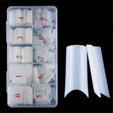 Manicure Fake Nail Bamboo Tube Nail 500 Pieces Box