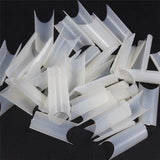 Manicure Fake Nail Bamboo Tube Nail 500 Pieces Box